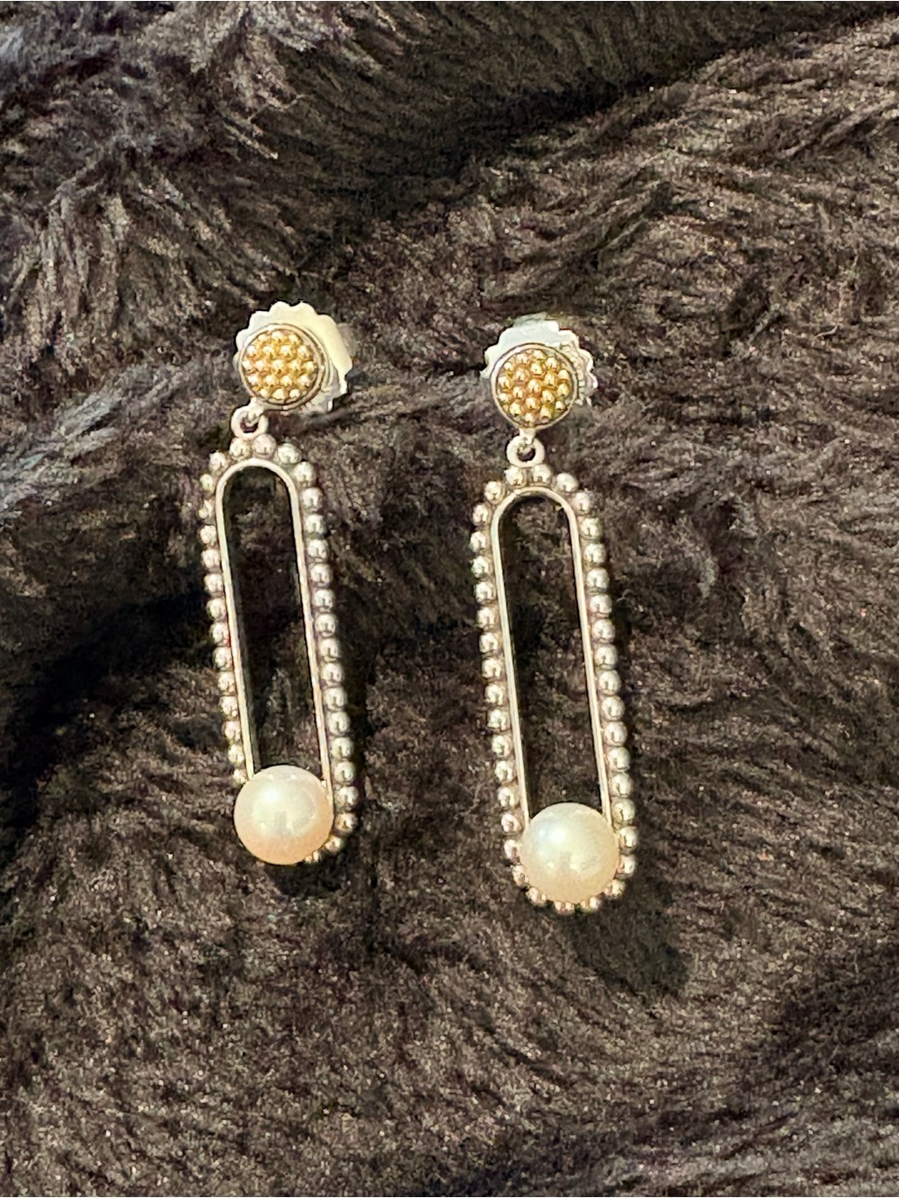 LAGOS Luna Pearl Drop Dangle Earrings